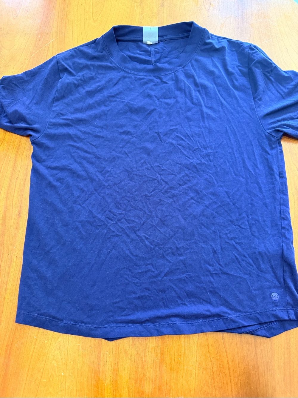 Men's Short Sleeve Crew Neck T-Shirt in Deep Blue